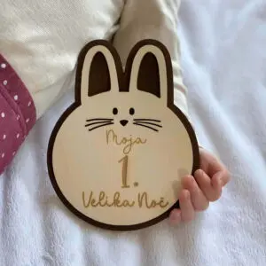 Milstone Moja Prva Velika Noč - kartica za slikanje otroka☺