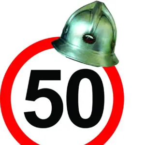 OKRASNI ZNAK ZA 50 LET - GASILEC