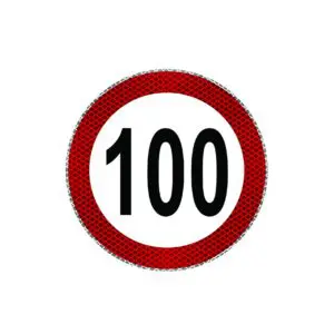 Odsevna nalepka - omejitev 100