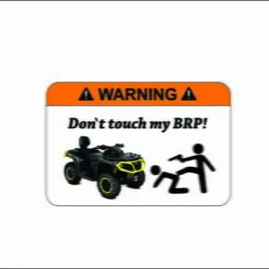 Nalepka - ATV WARNING