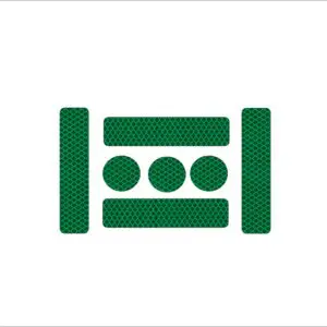 Komplet odsevnih nalepk- zelena