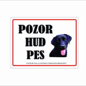 Tabla POZOR HUD PES - Labradorec