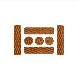 Komplet odsevnih nalepk- oranžna