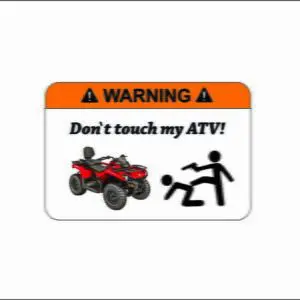Nalepka - ATV warning #3