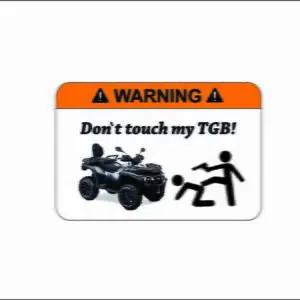 Nalepka - ATV warning #2