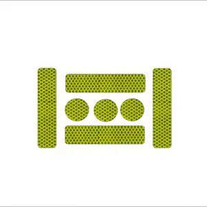 Komplet odsevnih nalepk- rumena