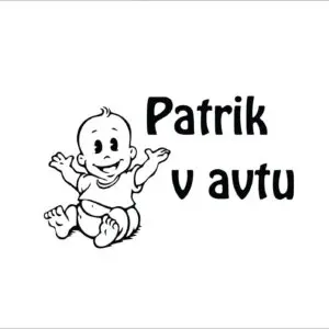 Nalepka otrok v avtu #13