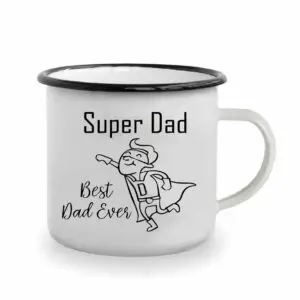 Emajliran lonček -  super dad