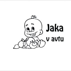 Nalepka otrok v avtu #15