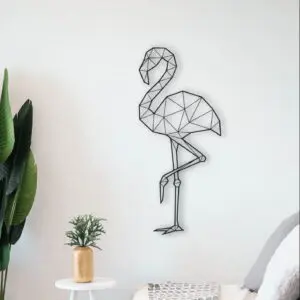 3D STENSKA DEKORACIJA - FLAMINGO
