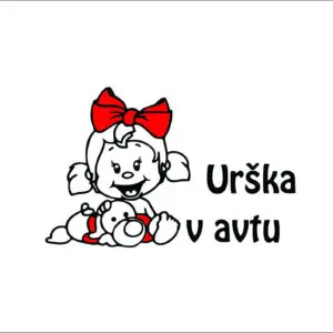 Nalepka otrok v avtu #16