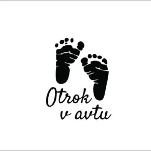 Nalepka otrok v avtu #17