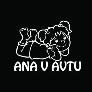 Nalepka otrok v avtu #19