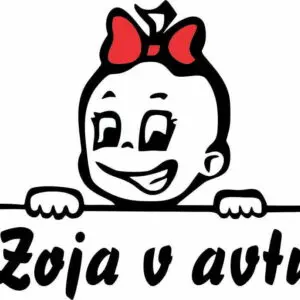 Nalepka otrok v avtu #5
