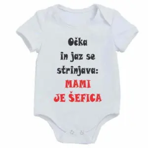 Otroški bodi: Mami šefica