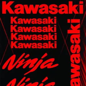 A4 pola nalepk: Kawasaki