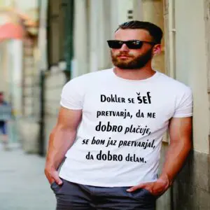 Majica šef plačuje