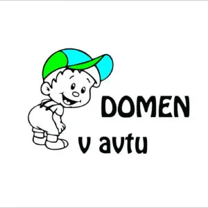 Nalepka otrok v avtu #22