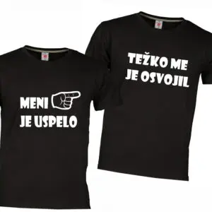 Majice meni je uspelo in težko me je osvojil