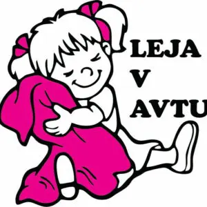 Nalepka otrok v avtu #3