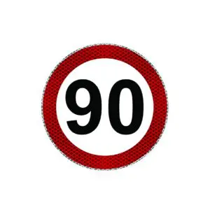 Odsevna nalepka - omejitev 90