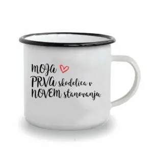 Emajliran lonček -  prva v stanovanju