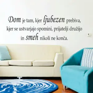 Stenska nalepka - Dom ljubezen