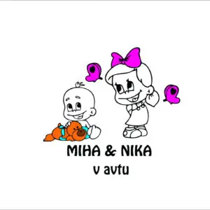 Nalepka otrok v avtu #25