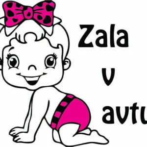 Nalepka otrok v avtu #1