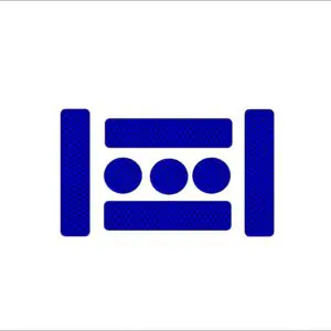 Komplet odsevnih nalepk- modra
