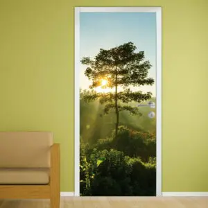 Nalepka za vrata 90*200 cm - Drevo
