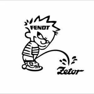 Nalepka - Fendt vs Zetor