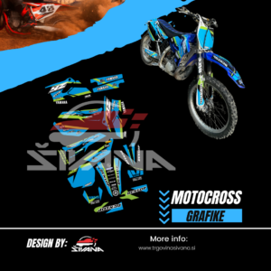 Yamaha MX grafika blue/green