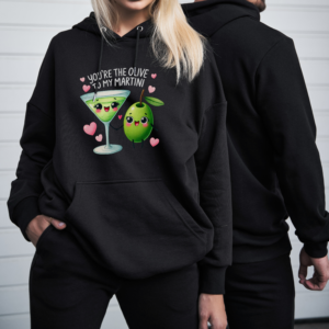 PULOVER hoodie: My martini and olive
