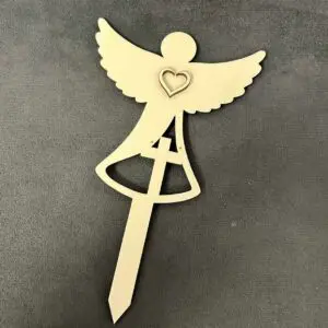 Lesena sveča - Angel s srcem