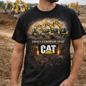 MAJICA : PRAVI STROJNIK VOZI CAT