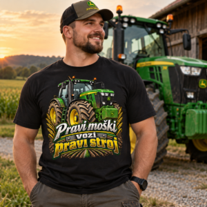 MAJICA : PRAVI moški vozi JOHN DEERE